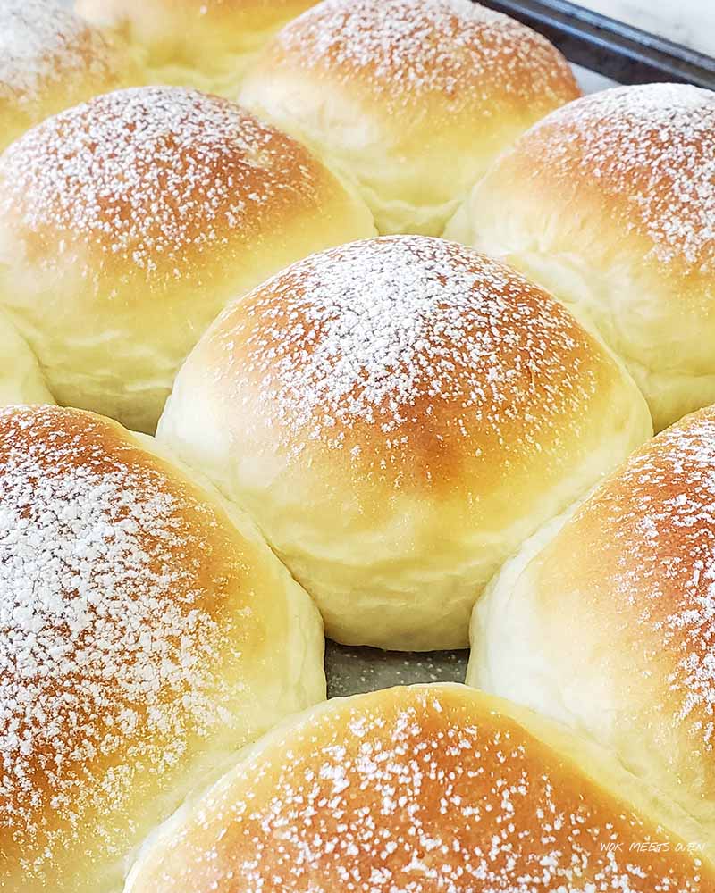 Featured image of Japanese milk bread dinner rolls