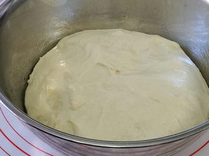 Finished proofing dough