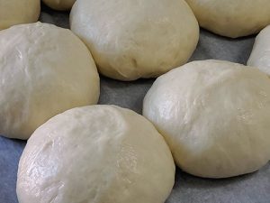 Picture of dough buns finished proofing