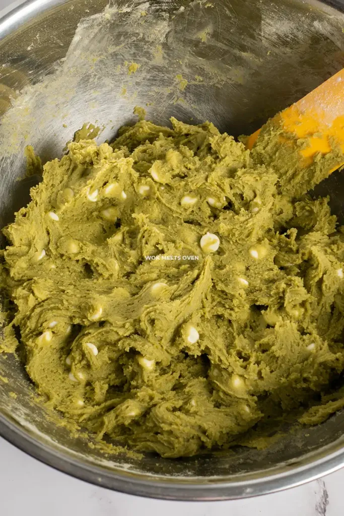 Finished mixing cookie dough