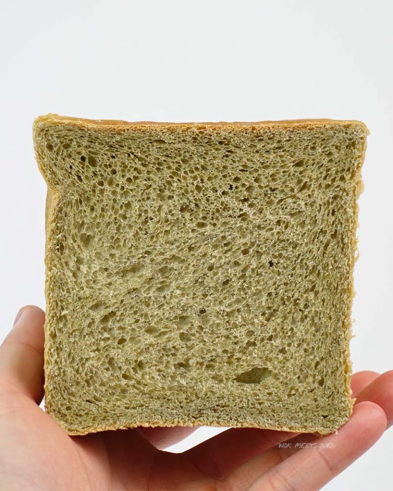 Matcha shokupan bread