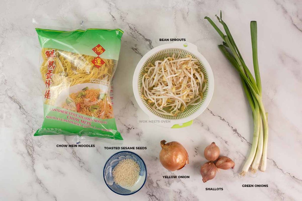 Chow mein ingredients