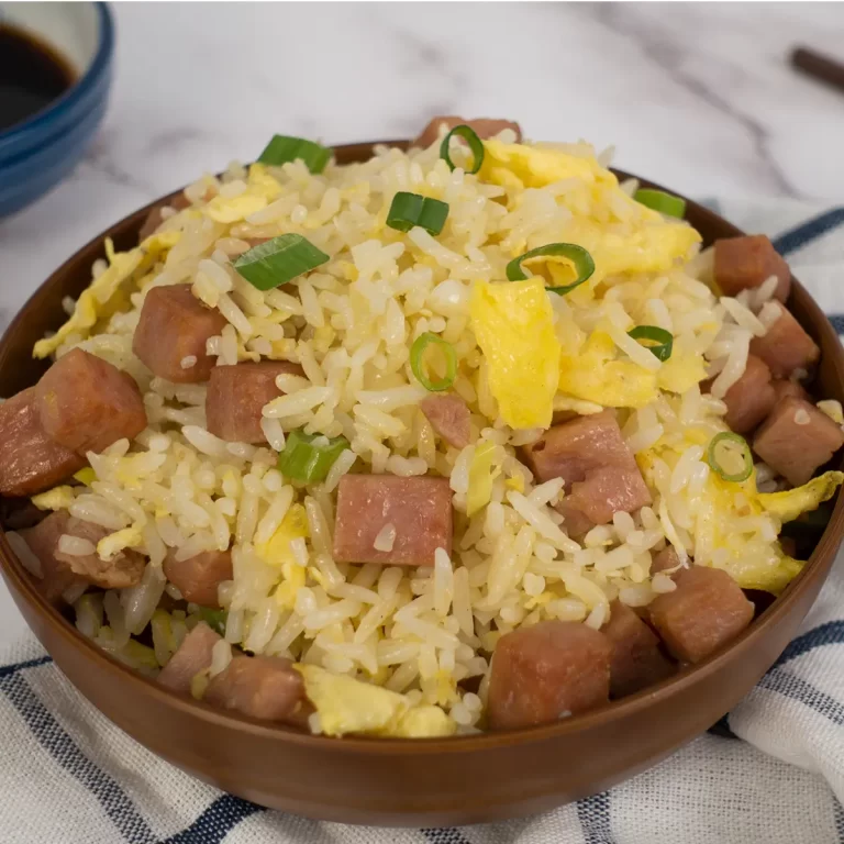 Golden spam fried rice