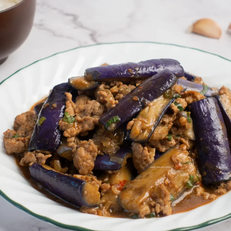 Chinese eggplant with minced pork