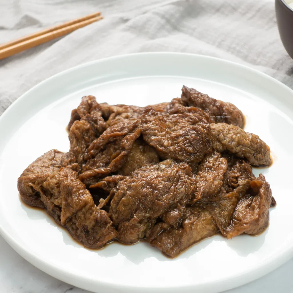 gluten puffs with oyster sauce