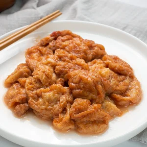 sweet and sour gluten balls