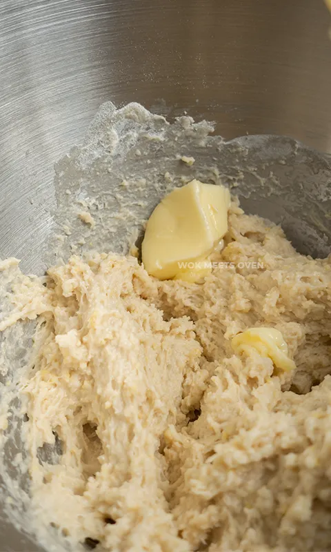 Adding in butter