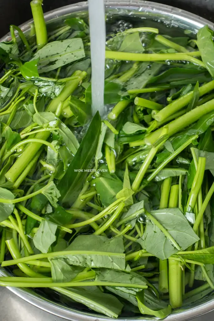 Washing morning glory