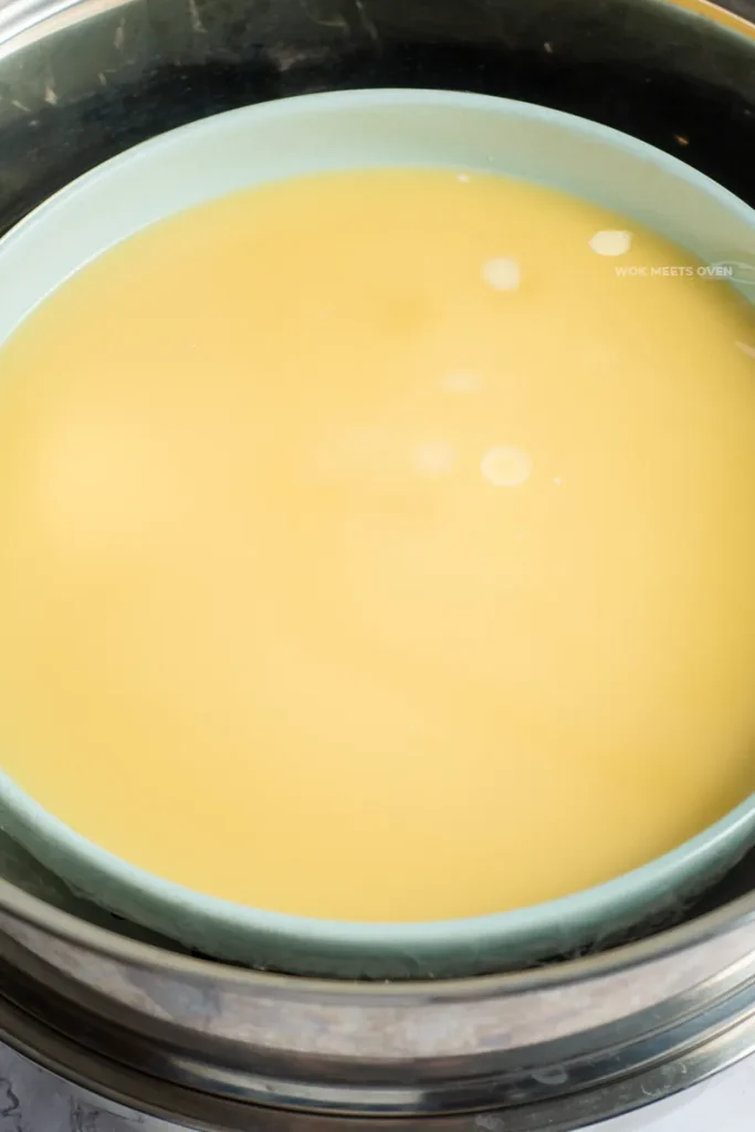 Adding eggs into steamer