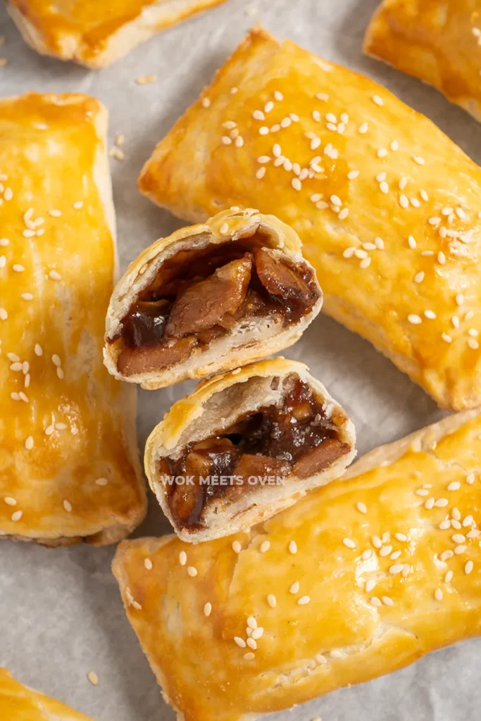 Image of baked char siu sou