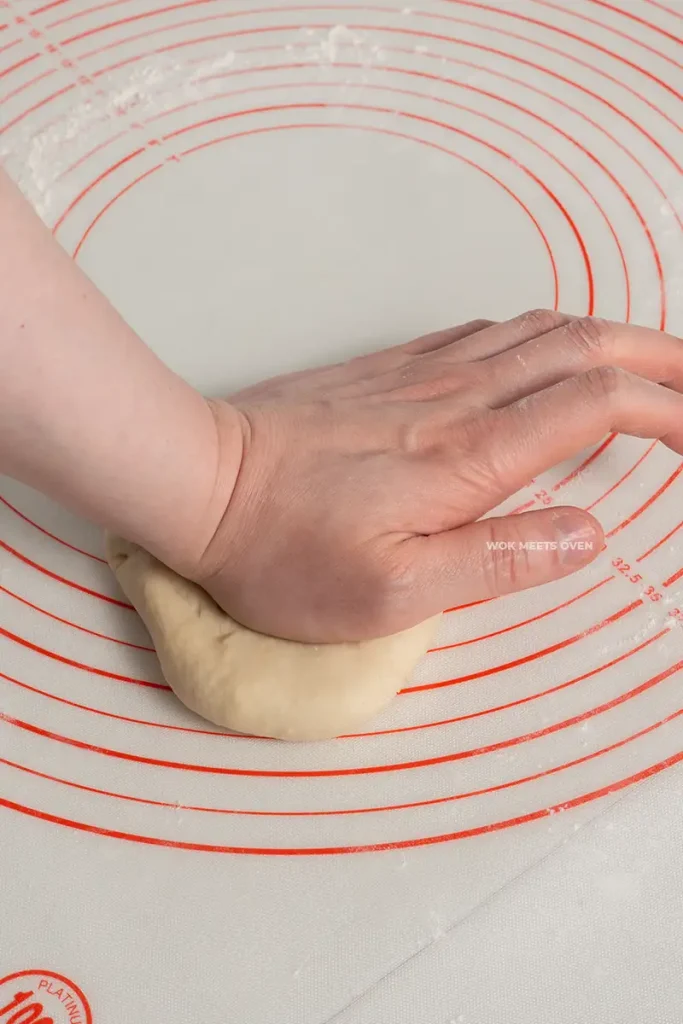 Hand kneading water dough 2