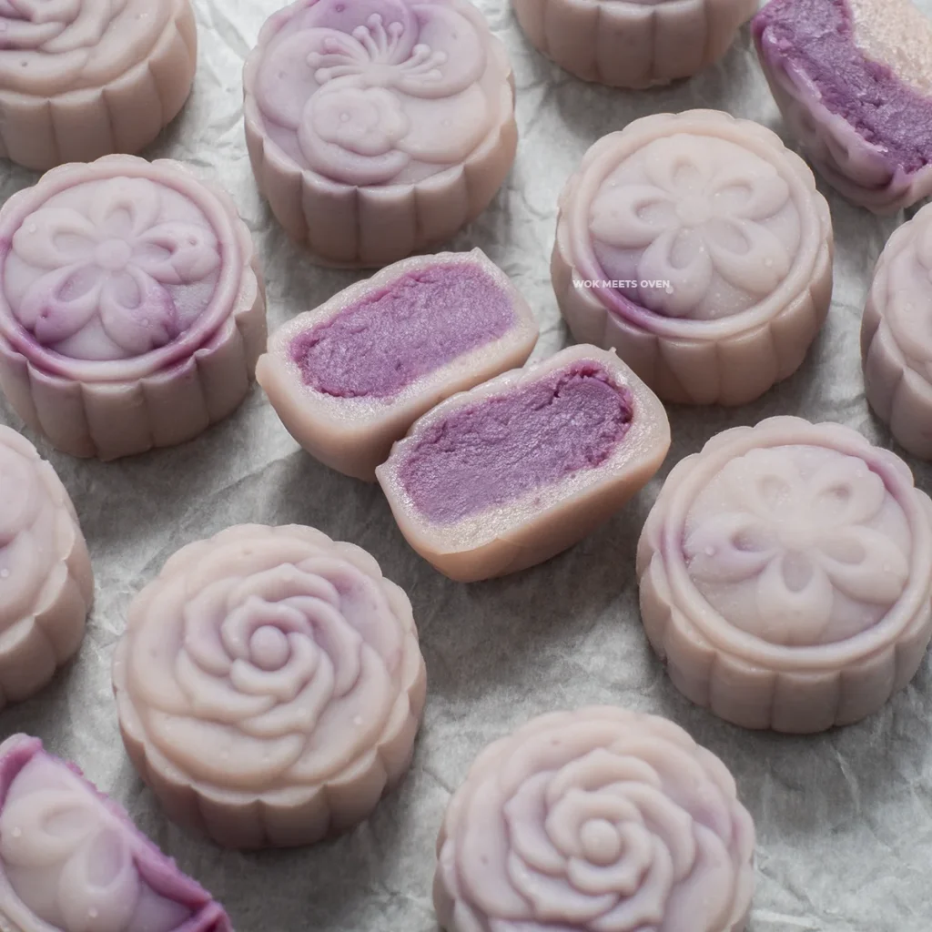 Purple Sweet Potato Snow Skin Moon Cake Featured Image