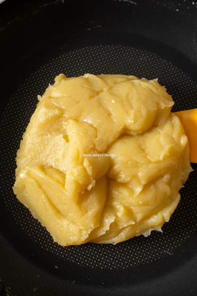 Custard finished cooking