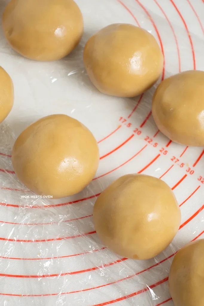Picture of mooncake balls on table