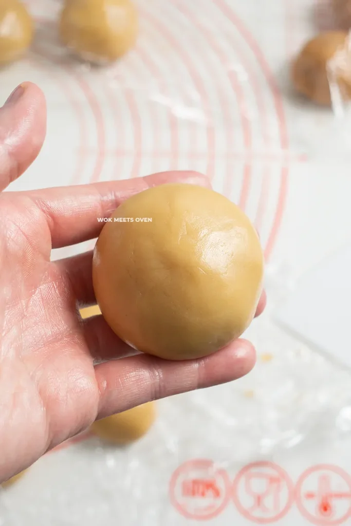 Finished wrapping dough over filling