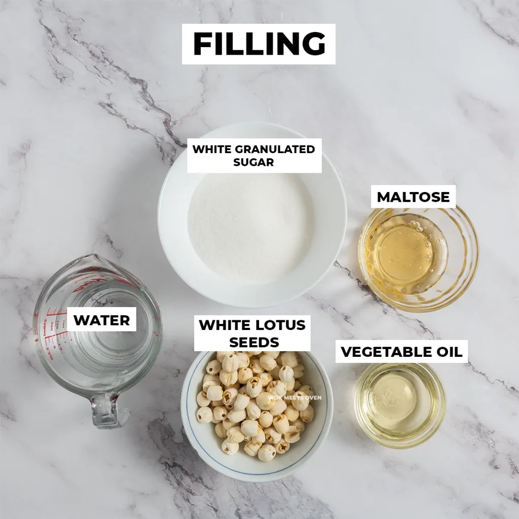 White Lotus Seed Paste Filling Ingredients