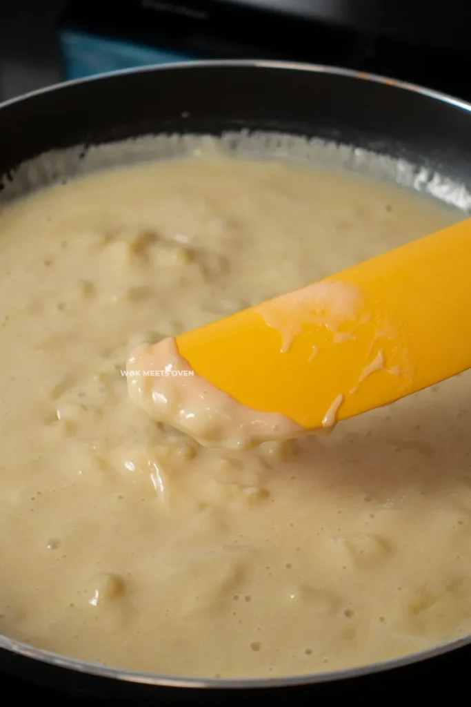 Custard starting to clump up