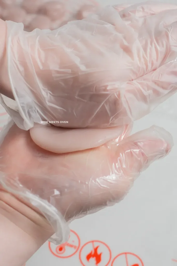 Flattening snow skin balls