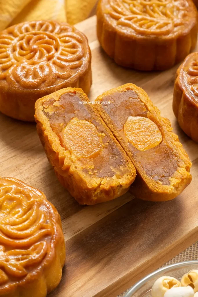 Blog image of cut mooncakes