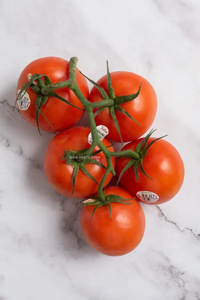 Tomatoes on the vine image