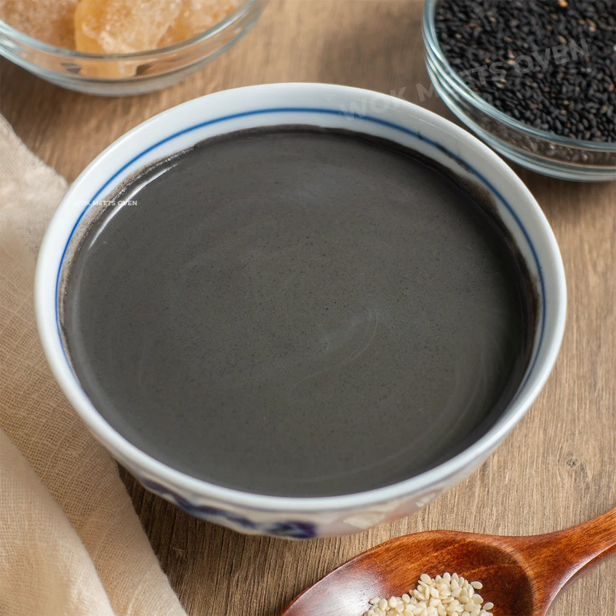 Black sesame soup featured image
