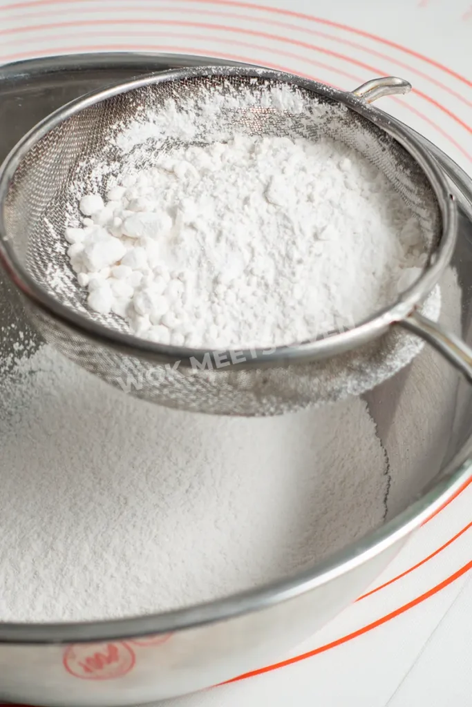 Sieving dry ingredients
