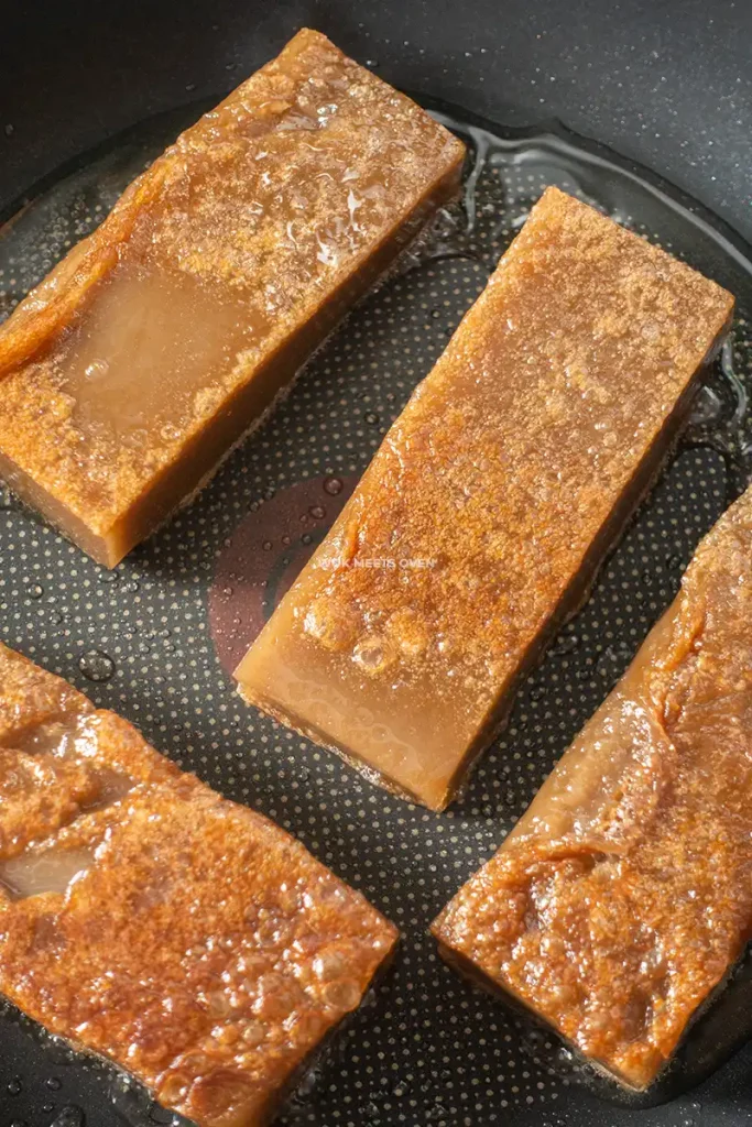 Pan-frying nian gao