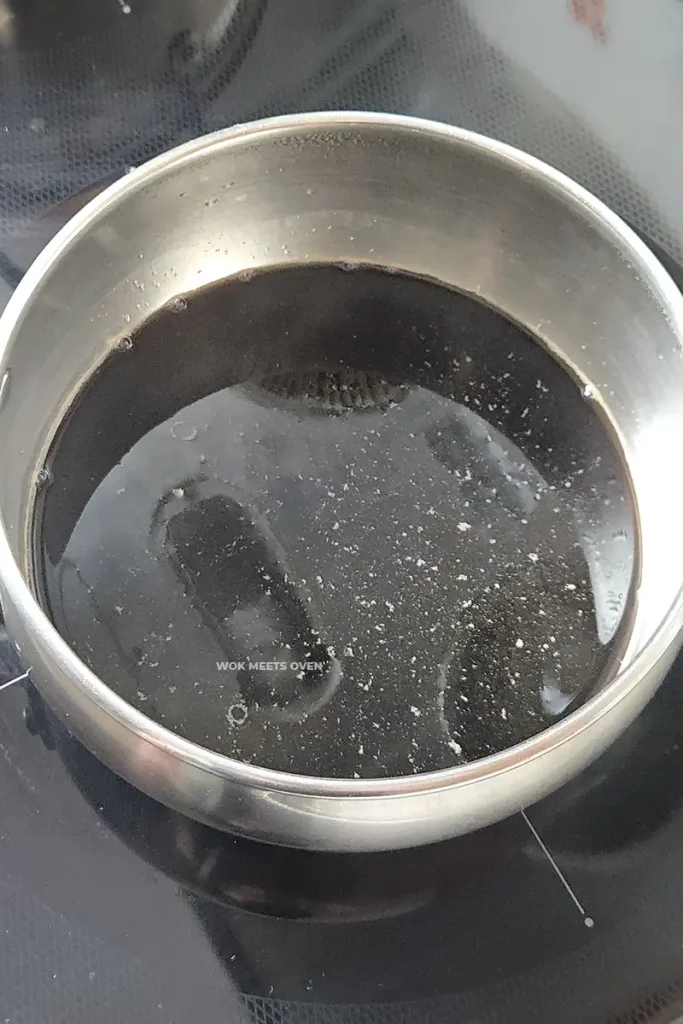 Brown sugar melted with water