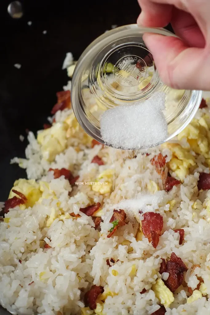 Adding in sugar