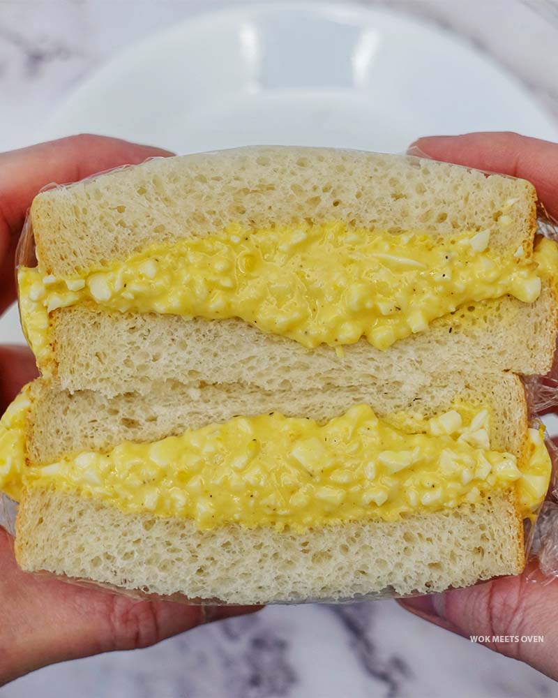 Japanese Egg Salad Sandwich - Wok Meets Oven