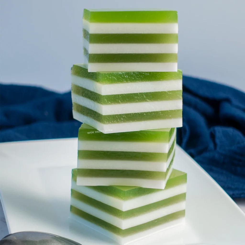 Pandan coconut jelly featured image