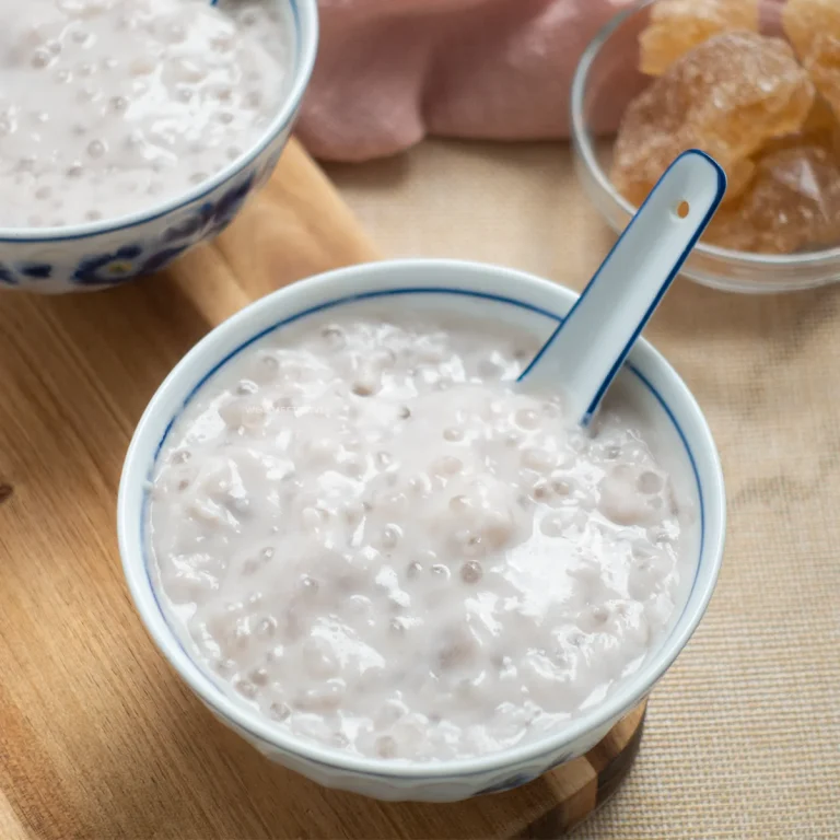 Taro sago coconut milk dessert featured image