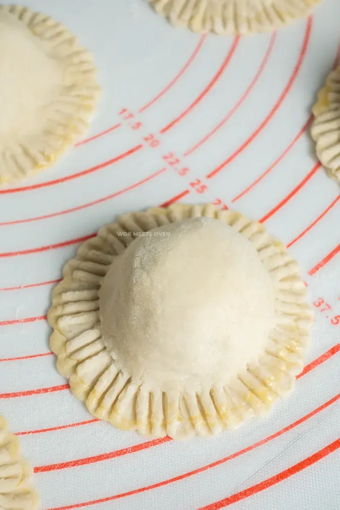 Finished stuffed puff pastry