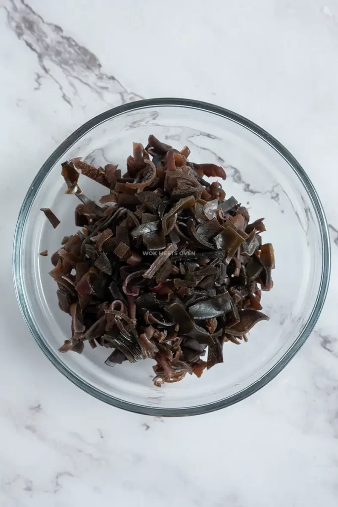 Chopped wood ear mushrooms