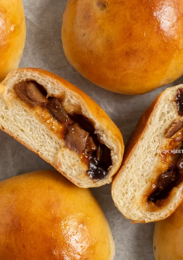 Chinese Baked BBQ Pork Buns (Char Siu Bao)