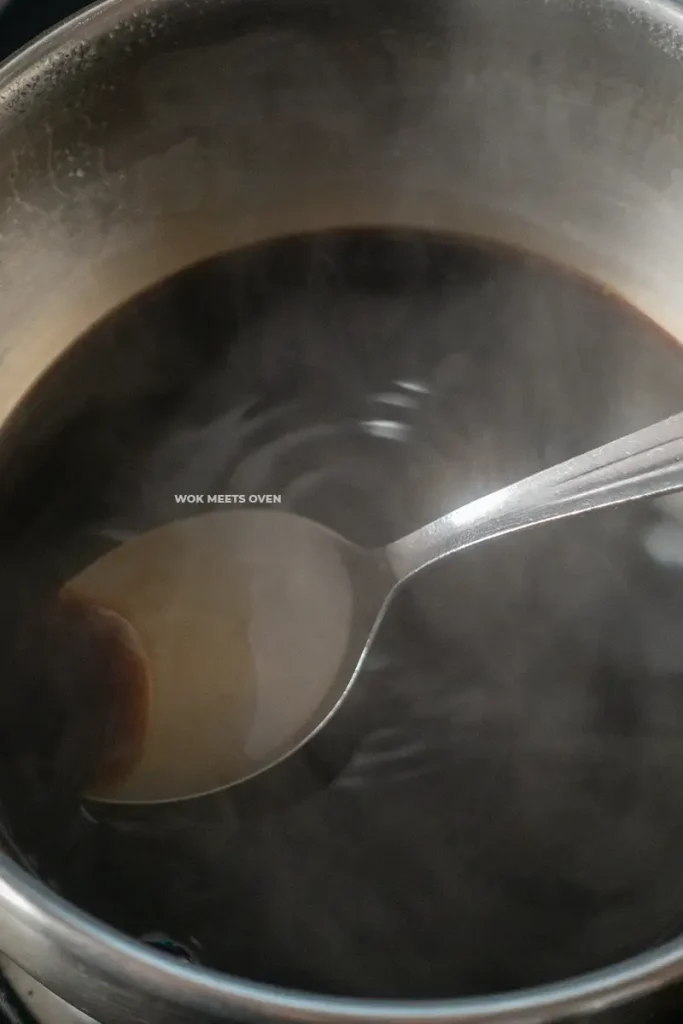 Sauce simmering
