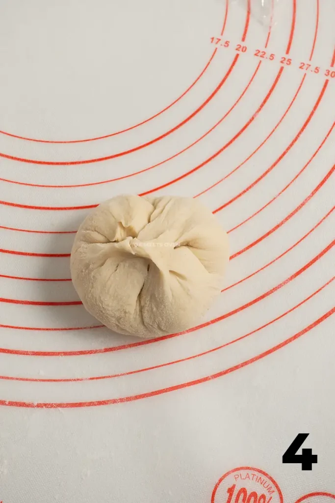 Wrapping bun step 4