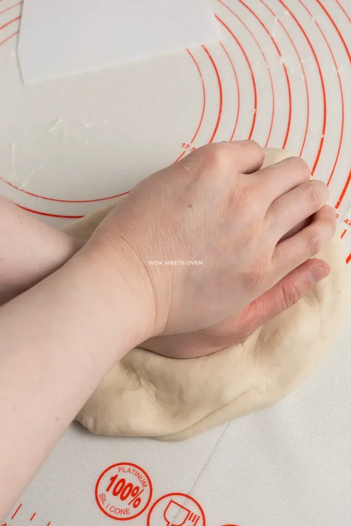 Hand kneading dough pic 2