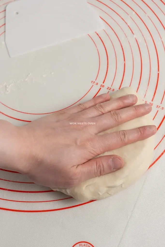 Hand kneading dough pic 3