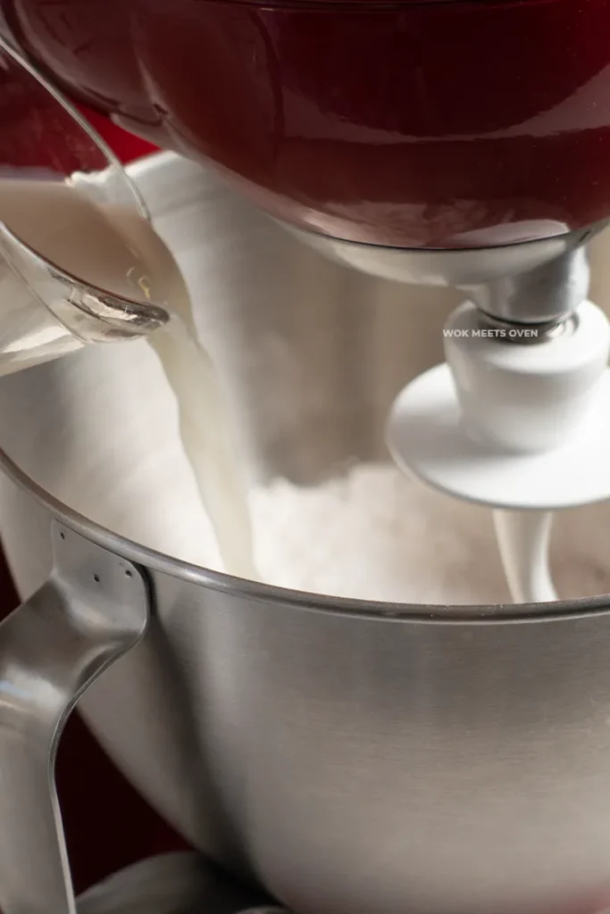 Adding in milk