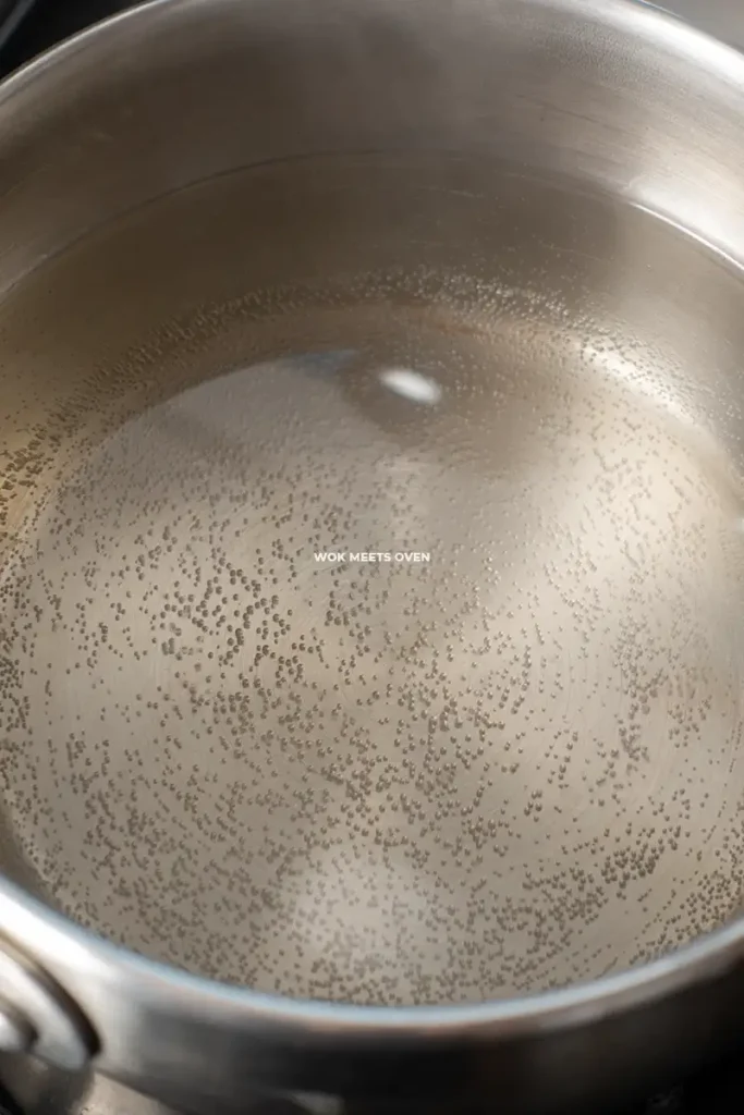 Heating up sugar water