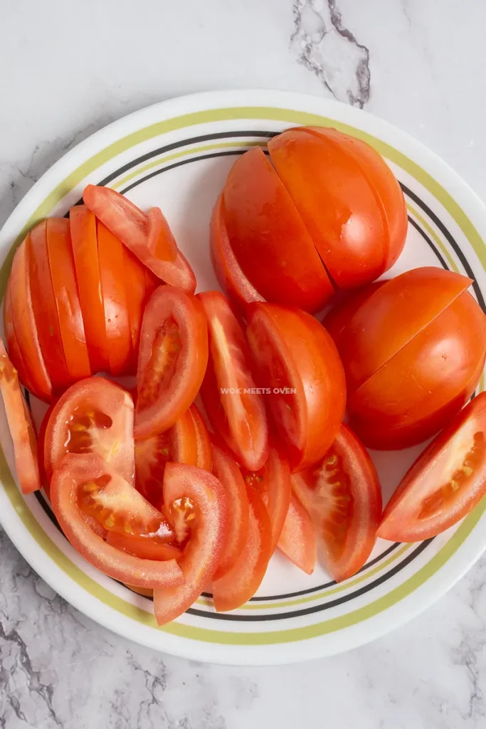 Tomatoes all cut