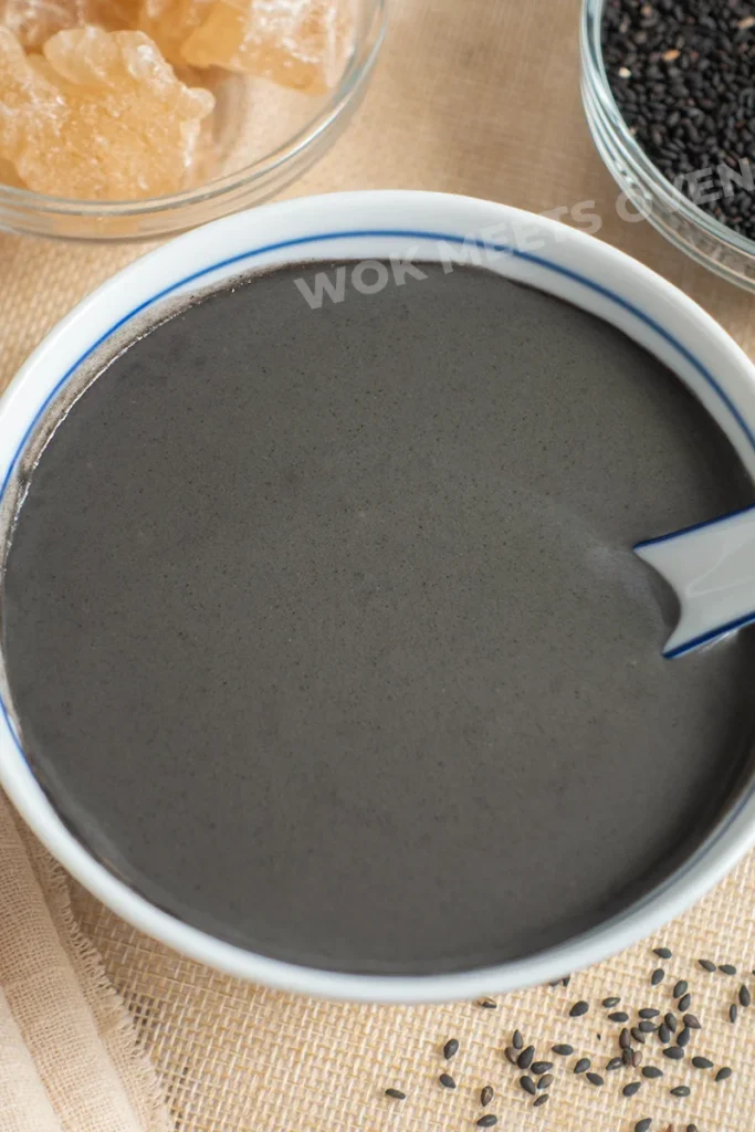 Blog image of black sesame dessert soup