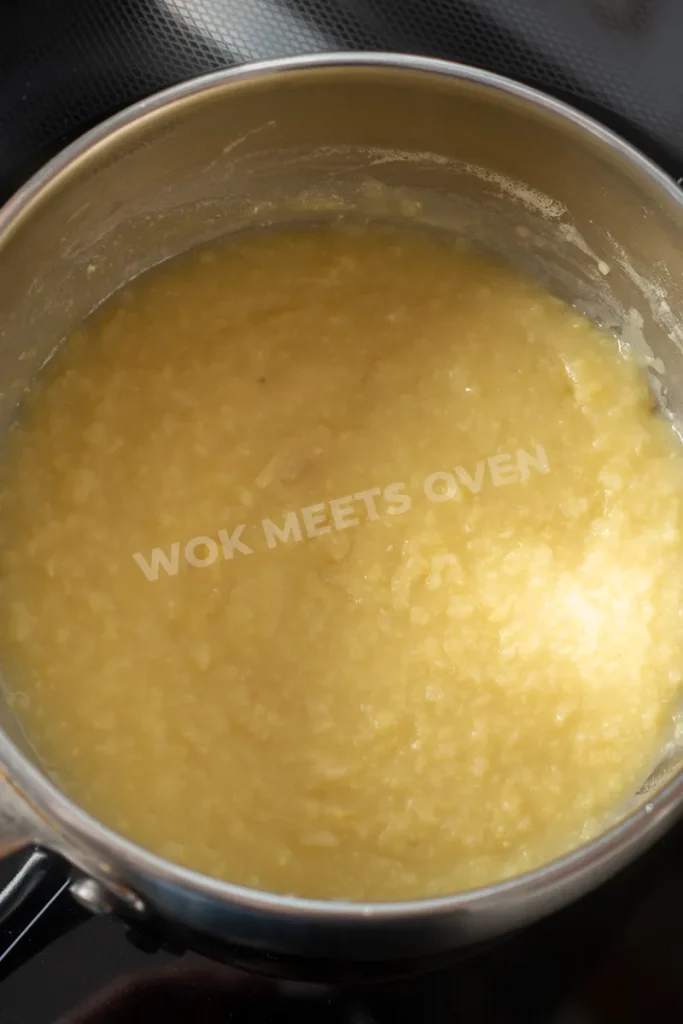 Finished cooking mung beans