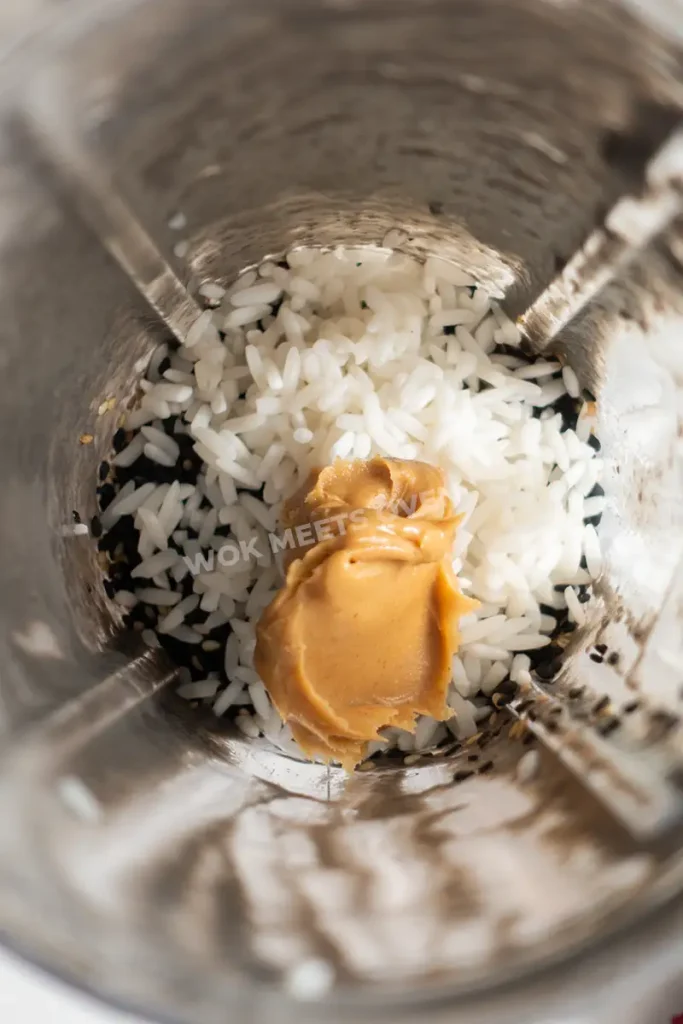 Ingredients added to blender