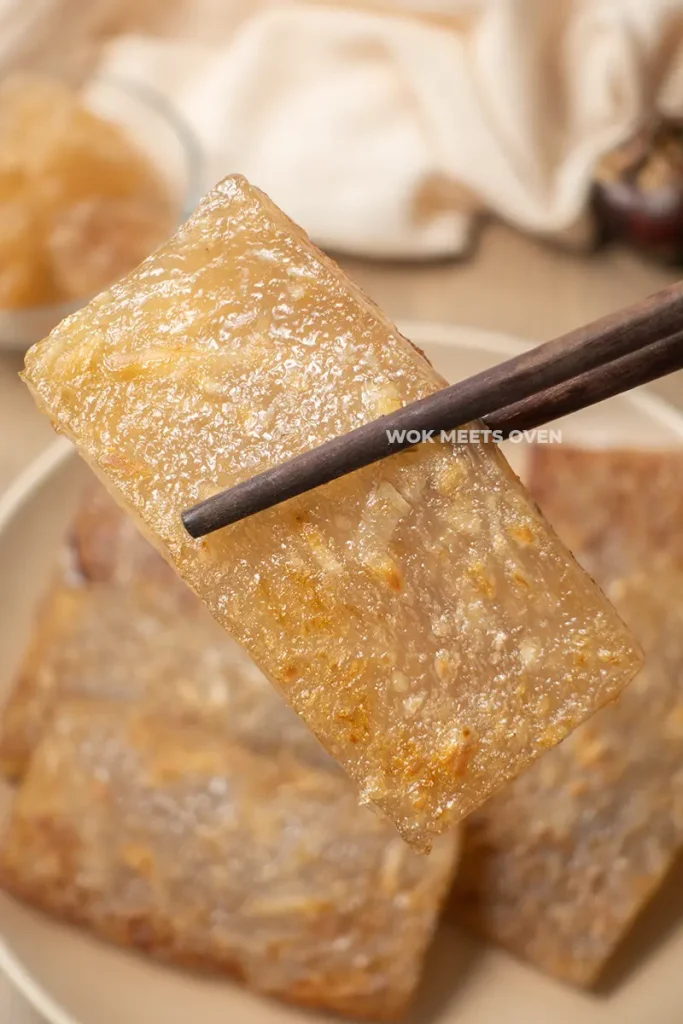 Another image of water chestnut cake 