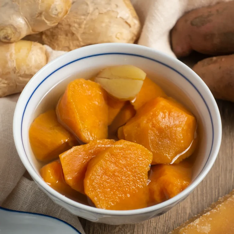 Featured image of sweet potato ginger dessert soup