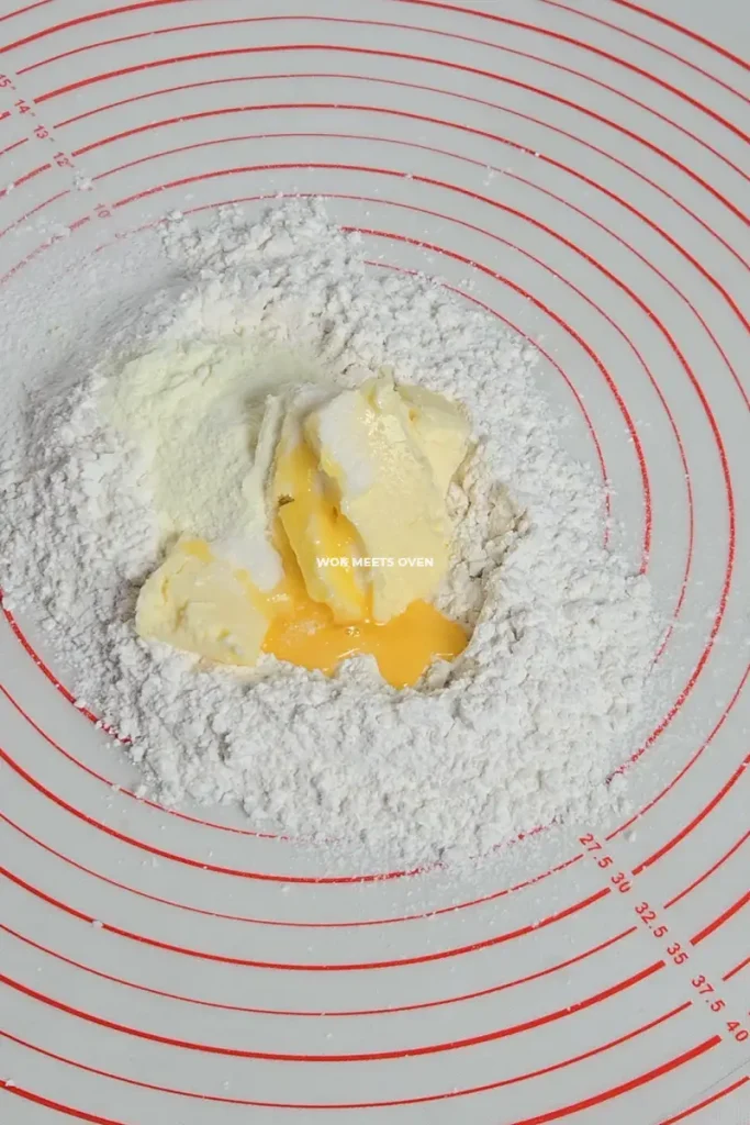 Adding in other ingredients to crust